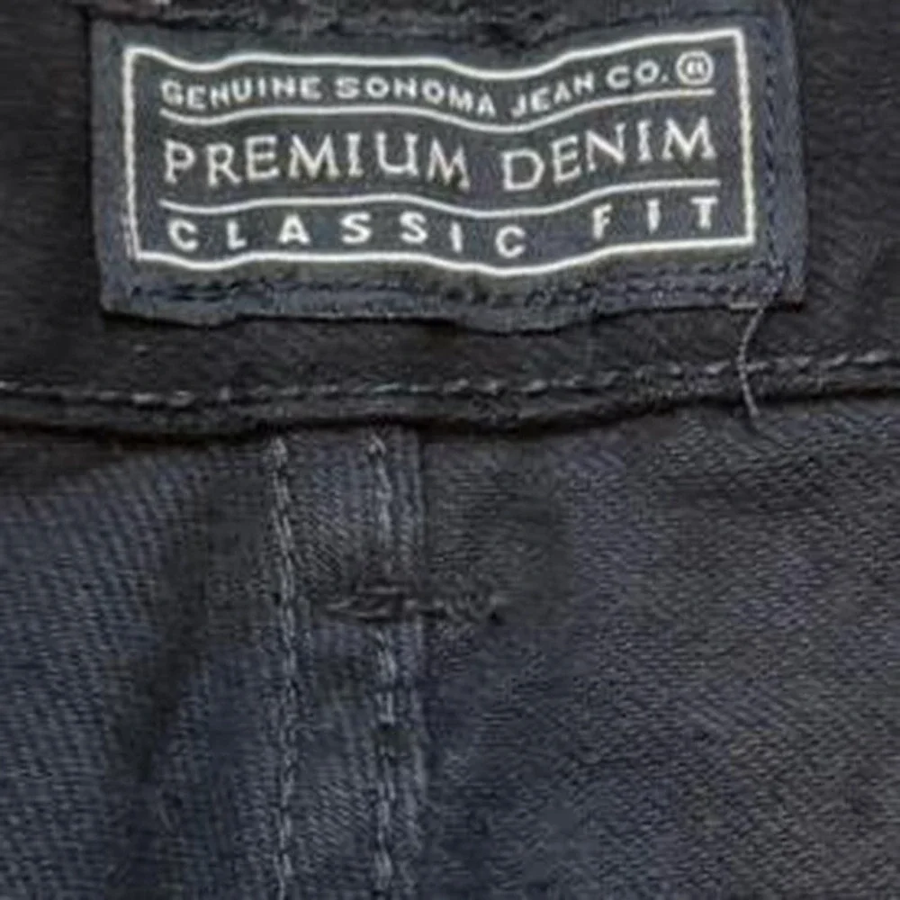 Vintage 90s Sonoma Black Denim Shorts, Men's Size 36